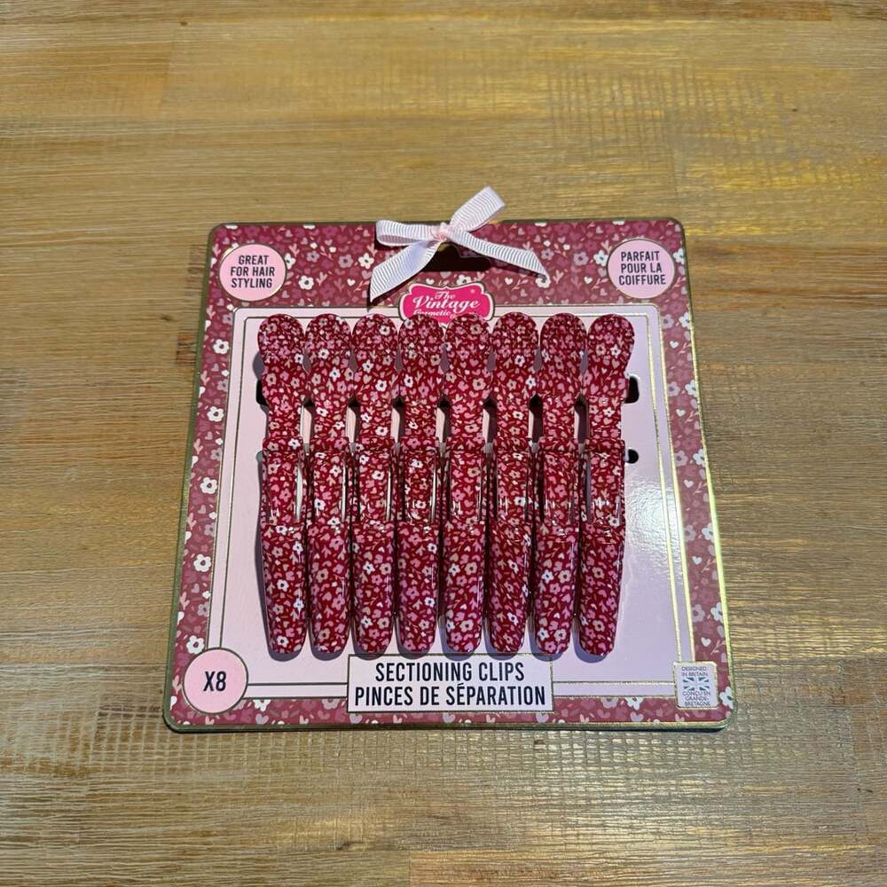 The Vintage Cosmetic Company Sectioning Clips Pack of 8